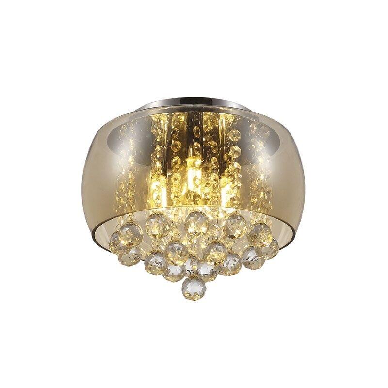 Pendente  5 Lâmpadas Cristal Magnum 35 G9 Âmbar Blumenau