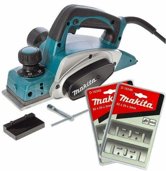 Plaina Elétrica Makita KP0800 620W com Acessórios