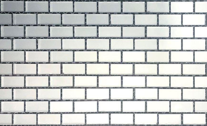 Pastilha de Vidro Fensis Cinza Opaco 28,5x28,2  Glass Mosaic