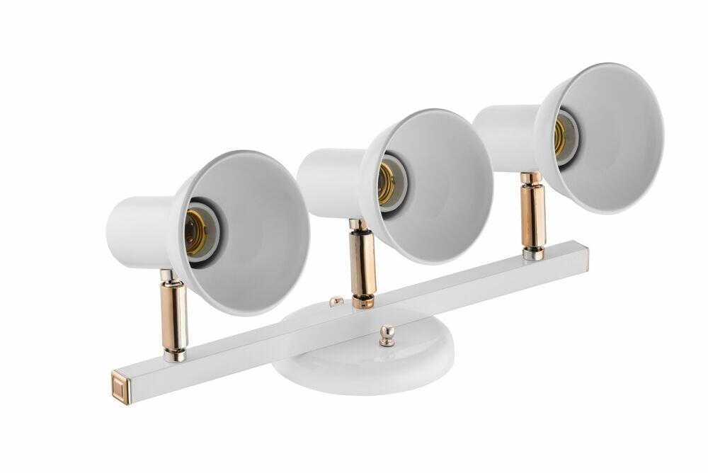 Trilho Infinity 3 Lâmpadas Branco Rose Gold Dital