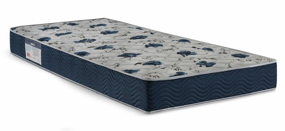 Colchão Ortobom ISO 6.0 D28 Solteiro 78x188cm Azul/Branco