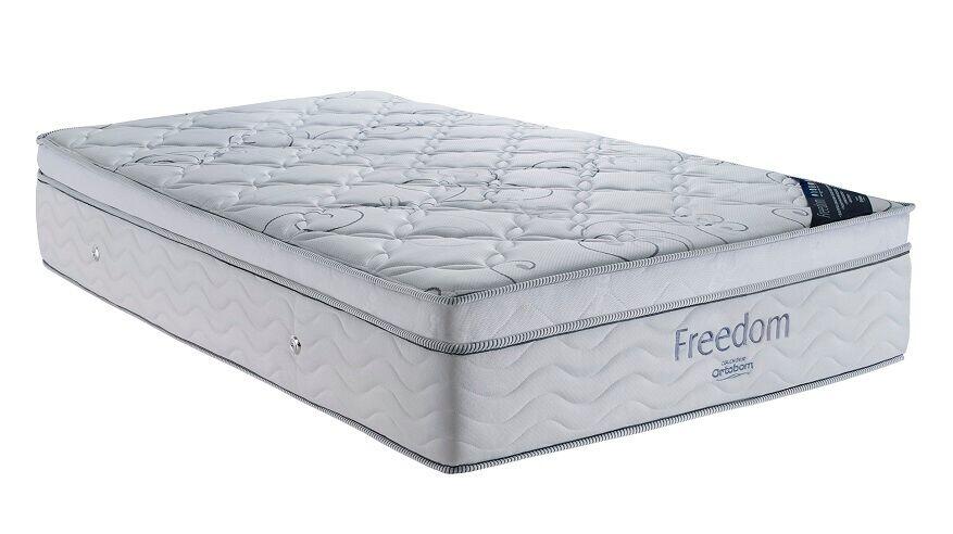 Colchão Ortobom Freedom Casal 138x188cm Branco
