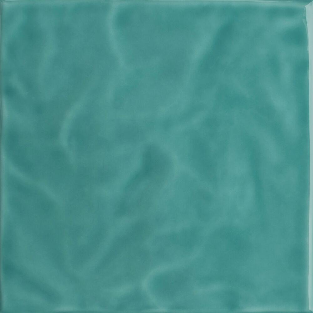 Revestimento Parede Onda 20x20 Brilhante Verde Água Eliane