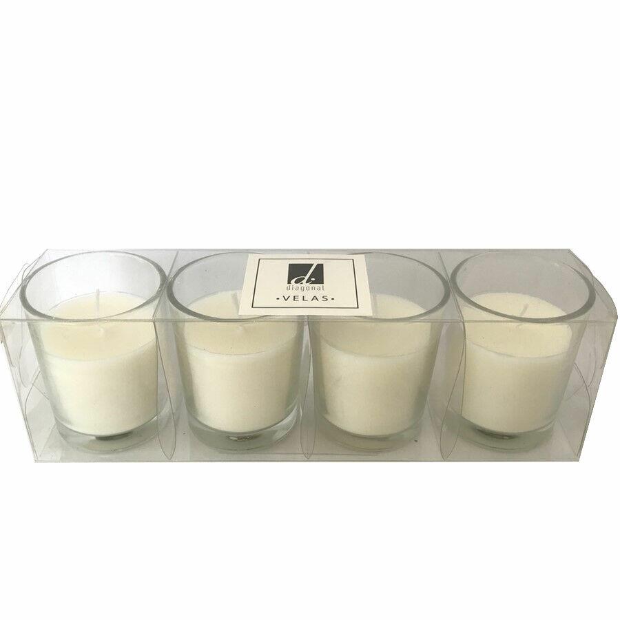 Kit Velas Copo Sunrise 4 Peças 5x6 Diagonal