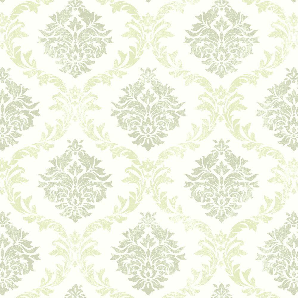 Papel de Parede Arabesco do Tempo Cinza e Bege 52x950 m