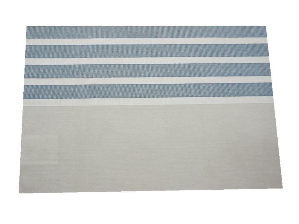 Lugar Americano Khaki Listrado 45x30cm Azul Casa&Ideia