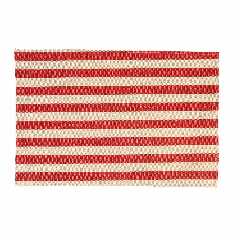Lugar Americano Sunset Listrado 45x30 Vermelho Casa&Ideia