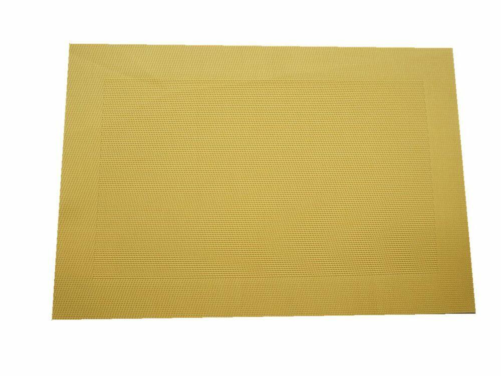 Lugar Americano Merlô 45x30 Amarelo Casa&Ideia