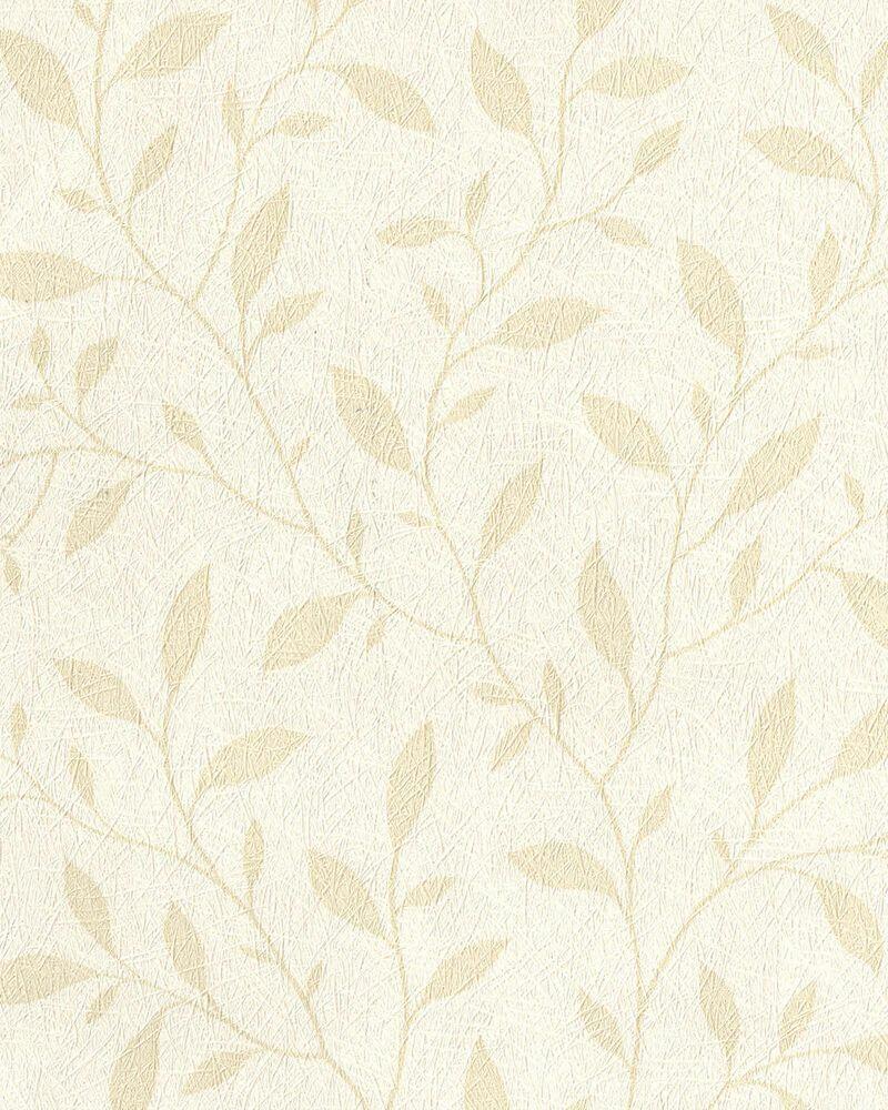 Papel de Parede 0,52x9,5m Folhas Bege Bobinex