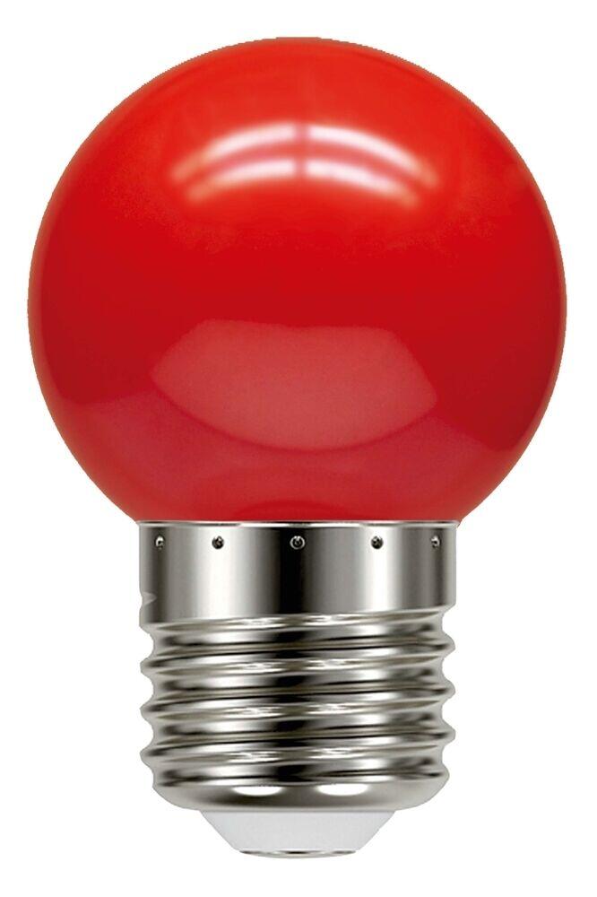 Lâmpada LED Bolinha Taschibra TBL 05 E27 1W Vermelho