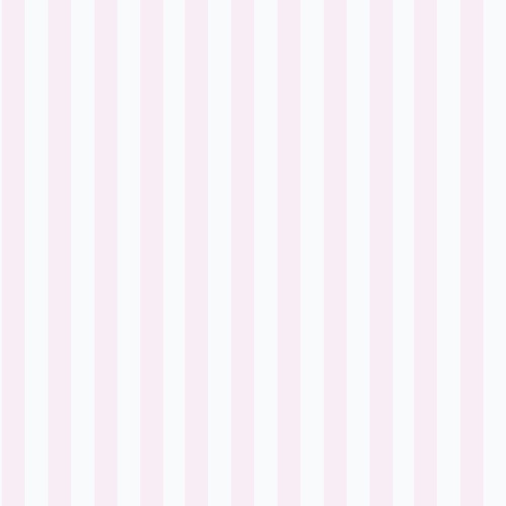 Papel de Parede Listras Finas Rosa e Branco 52x950 m