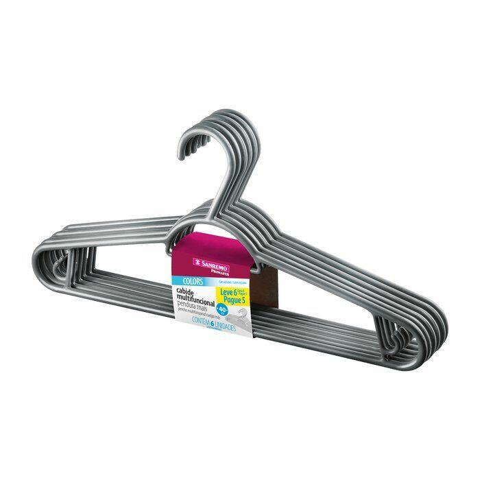 Cabide Sanremo Pendura Mais Colors Cinza