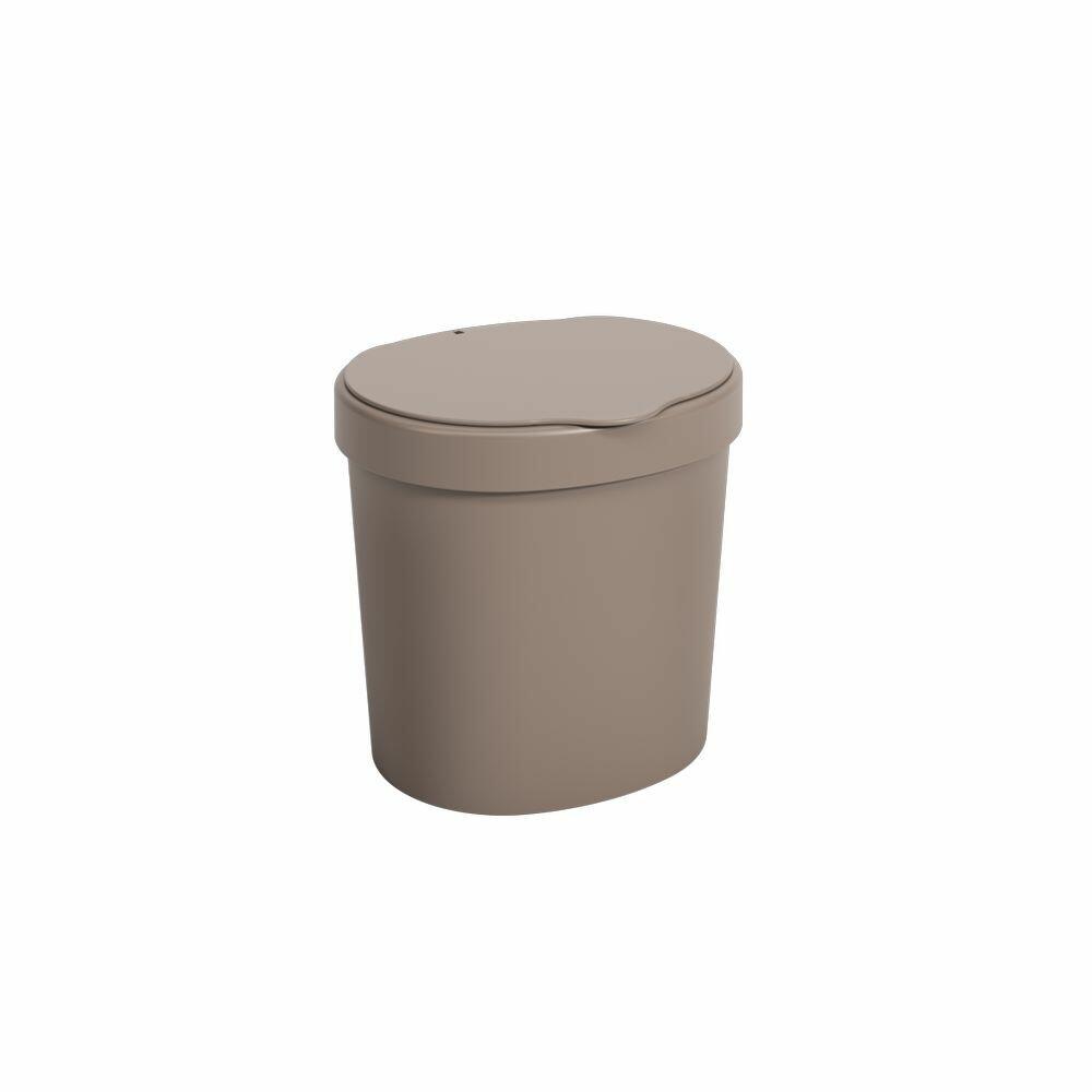Lixeira de Plástico para Pia Brinox 2,5L Warm Gray