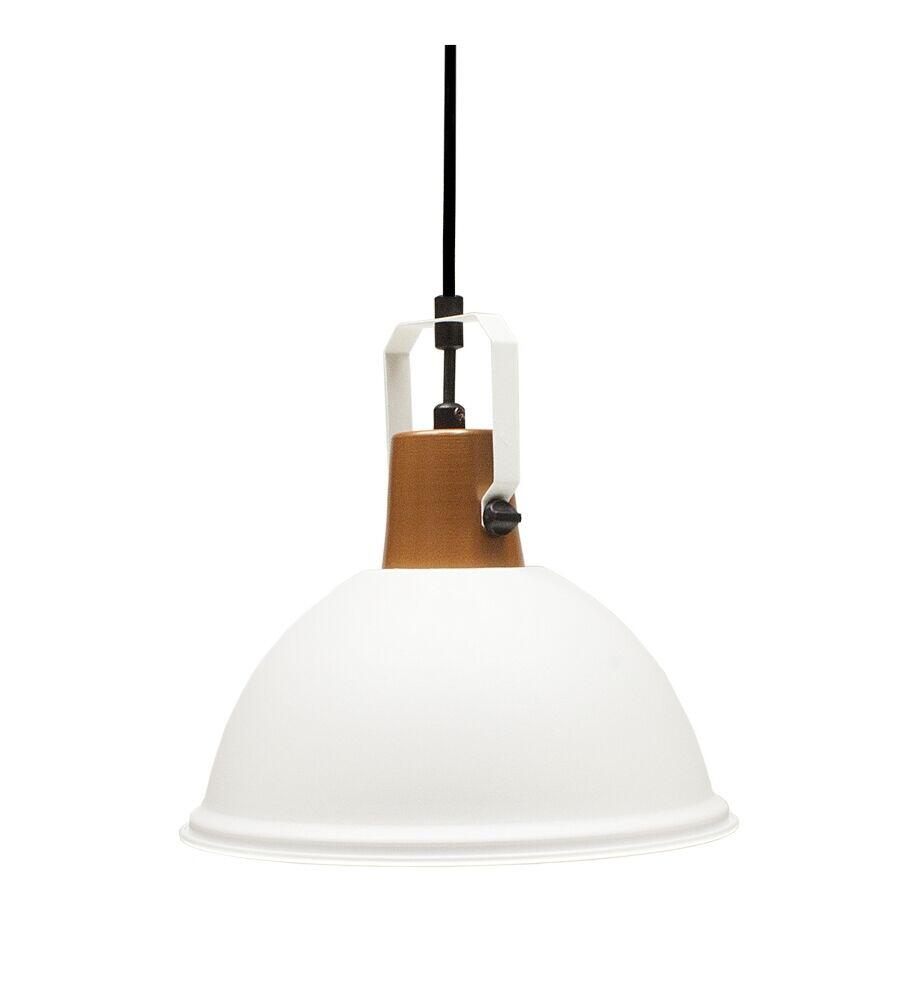 Pendente Taschibra 1 Lâmpada Factory 38,5cm E27 Branco