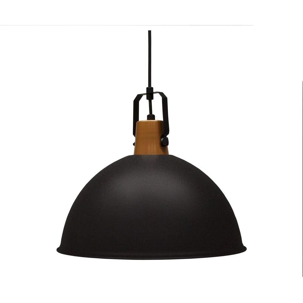 Pendente Taschibra 1 Lâmpada Factory 48,5cm E27 Preto