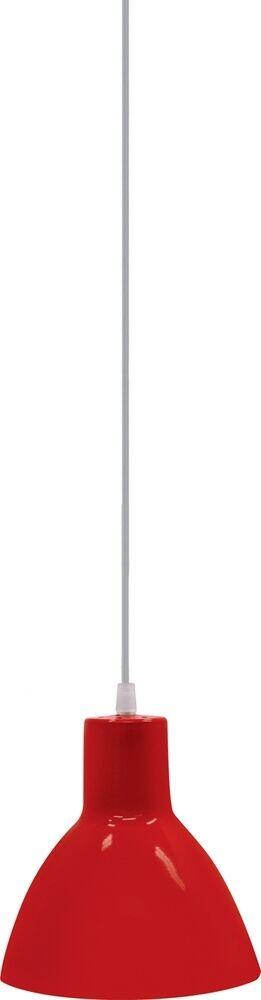 Pendente Taschibra 1 Lâmpada TD 622 17,5cm E27 Vermelho