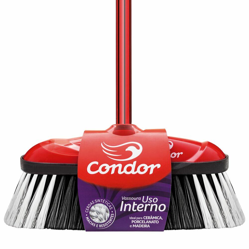 Vassoura Cerdas Sintéticas Varre Muito V-9 interno Condor