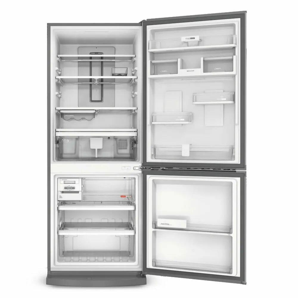 Geladeira BRE57AKBNA Frost Free 443L Inox Brastemp