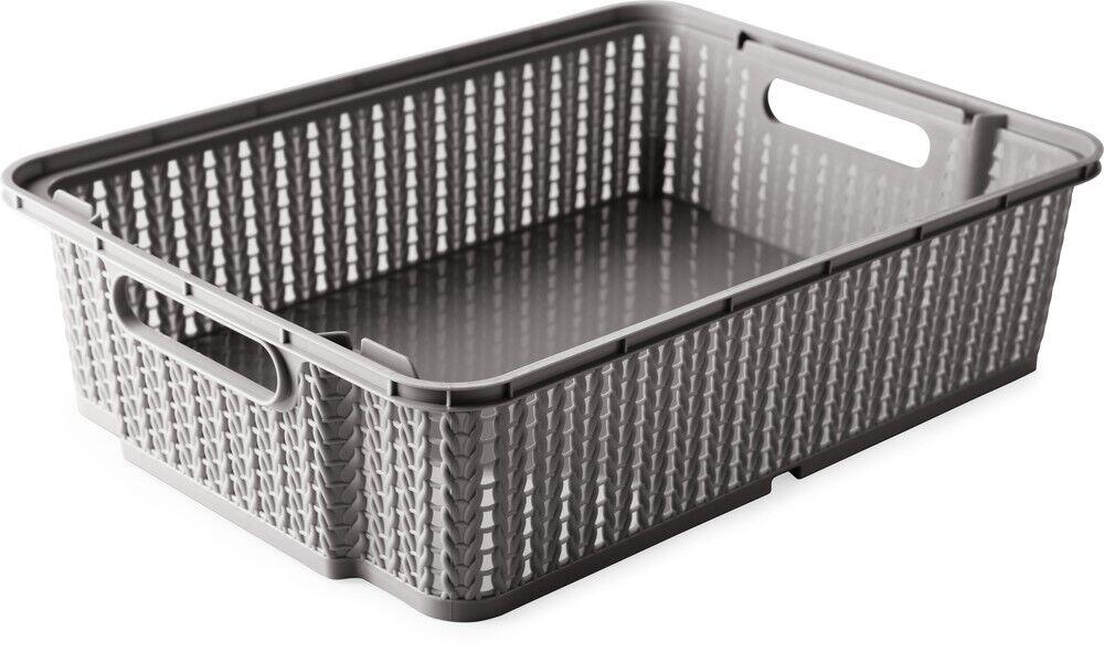 Cesto de Plástico Trama 34,7x25,5x9,3cm Fendi Plasútil