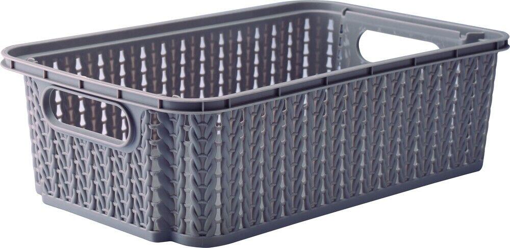 Cesto de Plástico Trama 26,5x16,5x7,9cm Fendi Plasútil