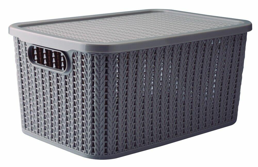 Caixa Organizadora Trama Plasútil 39,1x26,7x18,3cm Fendi