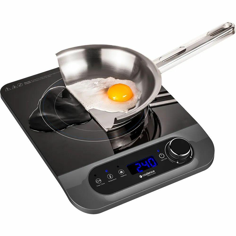 Cooktop de Indução Perfect Cuisine 1 Boca Preto Cadence