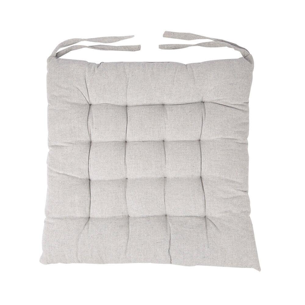 Almofada para Cadeira Shefield 45x45cm Cinza Diagonal