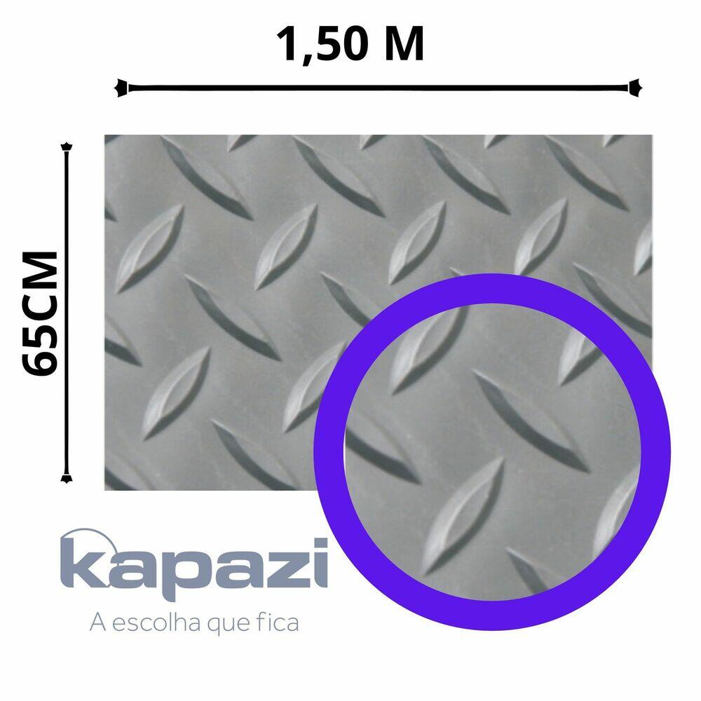 Piso Vinílico Bus 65x150 Cinza Kapazi