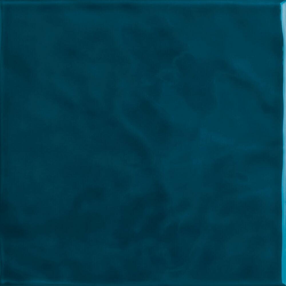 Revestimento Parede Onda Azul Petroleo Bold Brilhante 20x20 Eliane