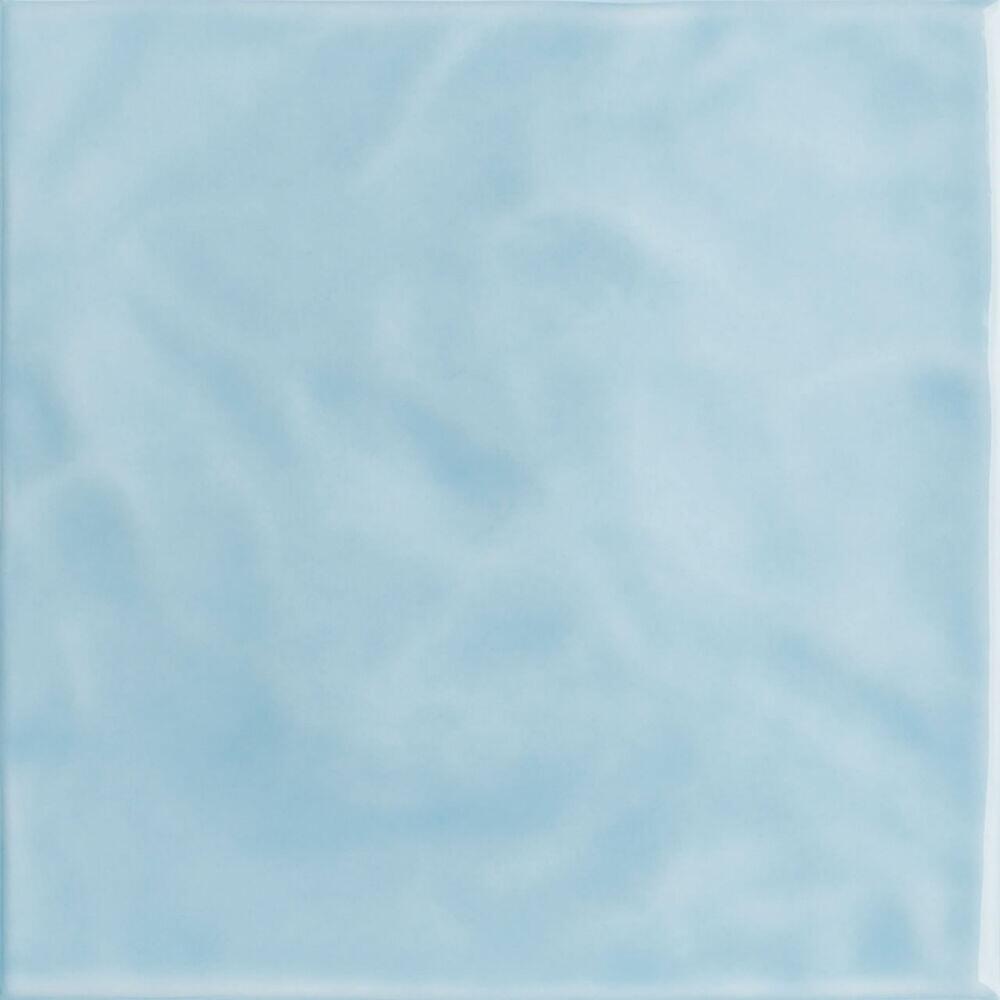 Revestimento Parede Eliane Onda 20x20cm Brilhante Azul Ceu