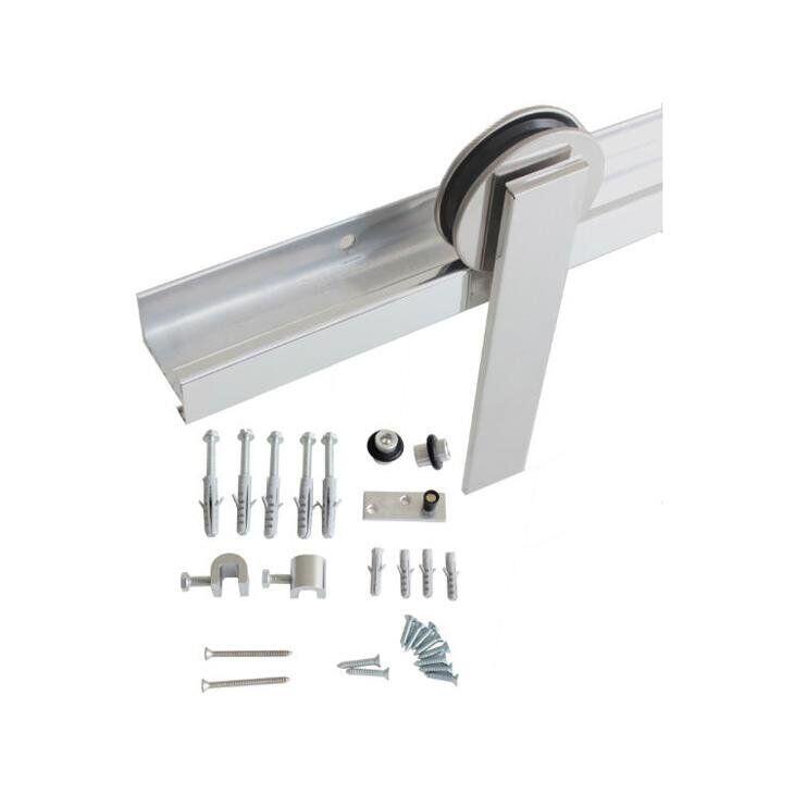 Kit Porta de Correr Geris  Alumínio Polido 1,5m