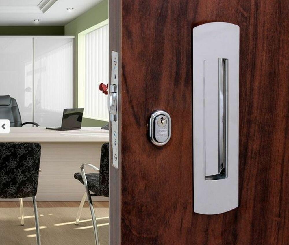 Puxador Geris Concha Fold Inox Escovado 120mm