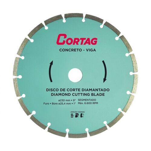 Disco Diamantado Segmentado Cortag 230mm
