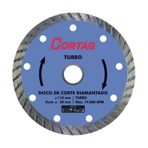 Disco Diamantado Turbo Cortag 110mm