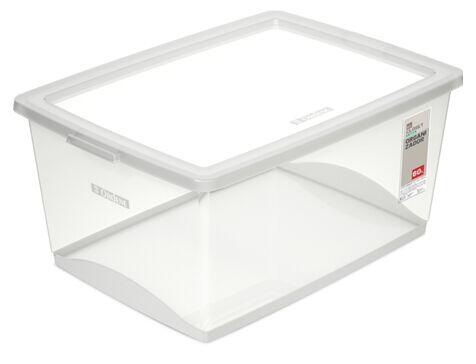 Organizador c/Tampa My Closet 60L Natural 41x60x30,5cm