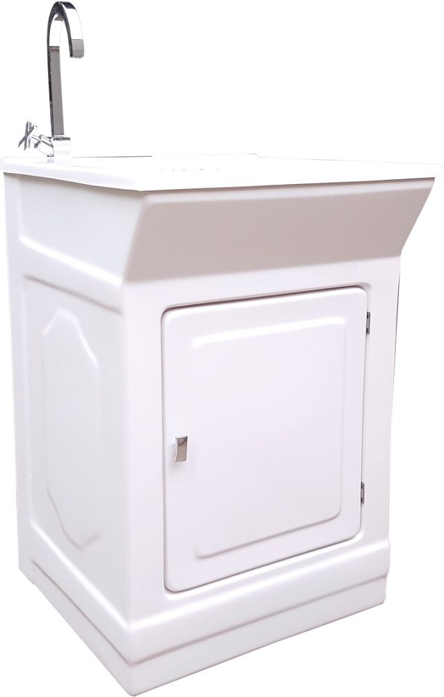 Tanque com Gabinete de Fibra 40L Elegance Branco Hidrofama