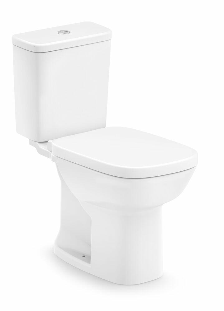 Kit Vaso Sanitário com Caixa Acoplada Acionamento Duplo 3/6L Square Branco Roca