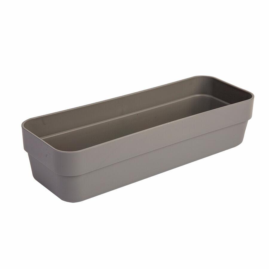 Organizador de gavetas Tamanho G Logic Cinza Martiplast