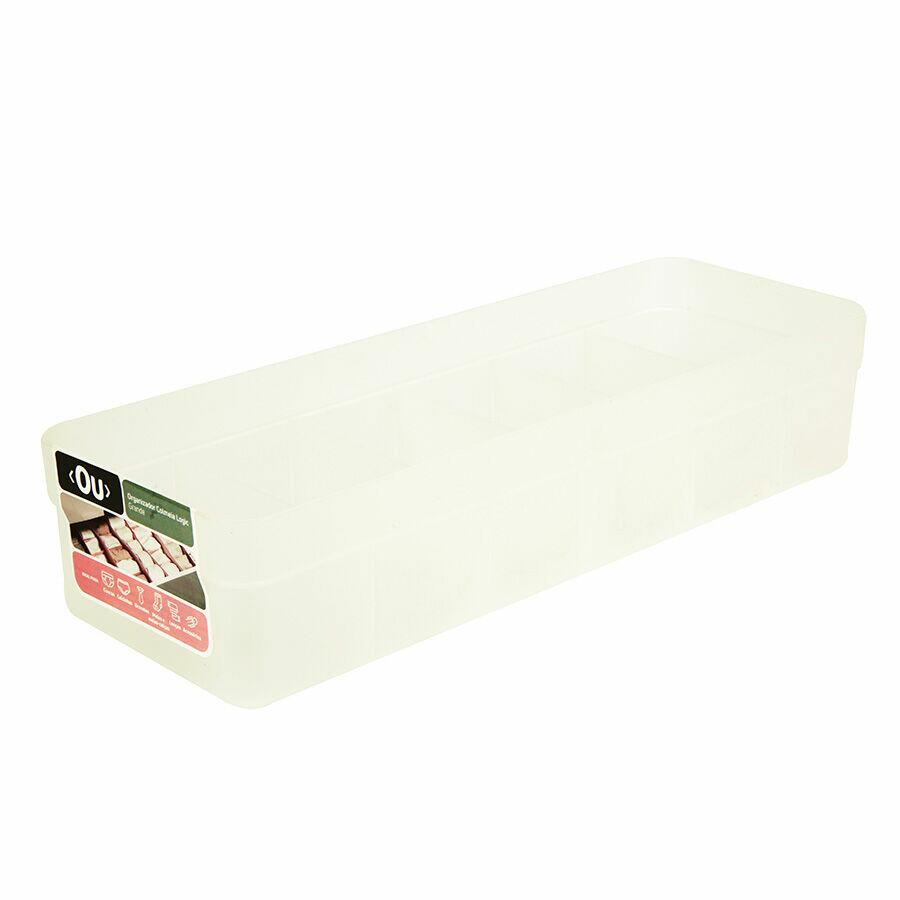 Organizador de gavetas Colméia Tamanho G Logic Natural Martiplast