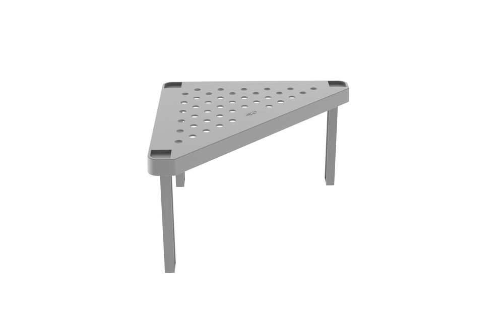 Prateleira Martiplast Level Triangular 15x26x26cm Cinza