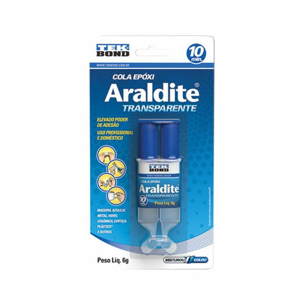 Adesivo Epóxi Araldite 6g Transparente Tekbond
