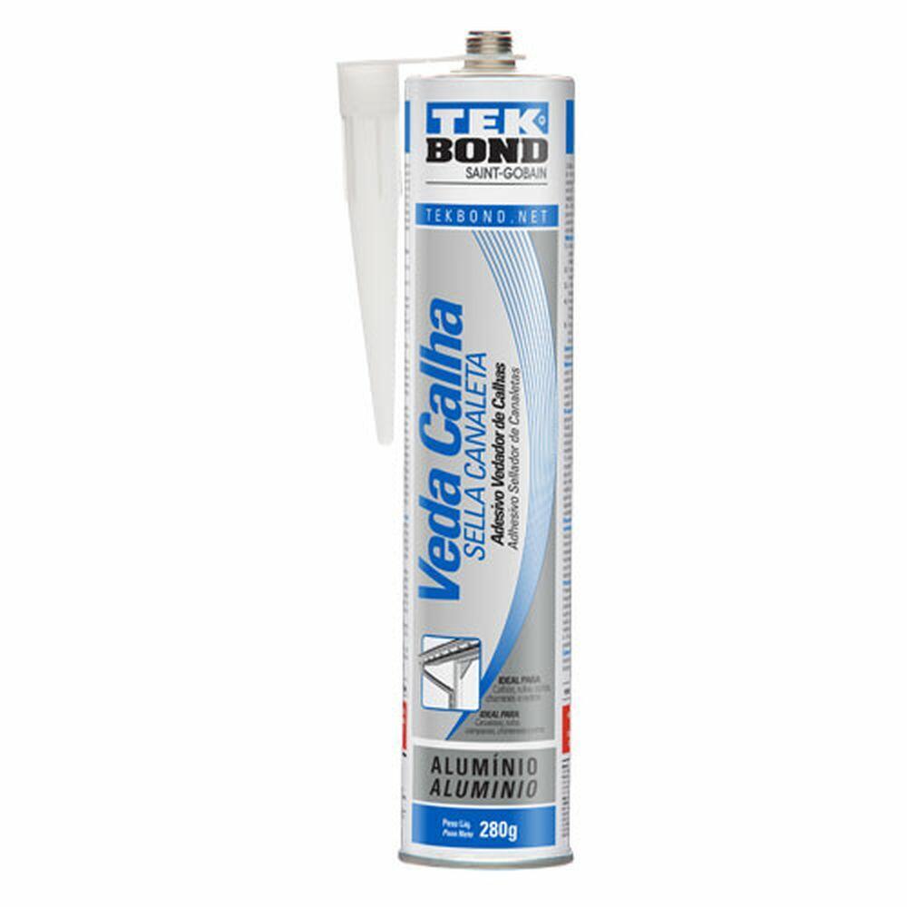 Adesivo Veda Calha 280g Alumínio Tekbond