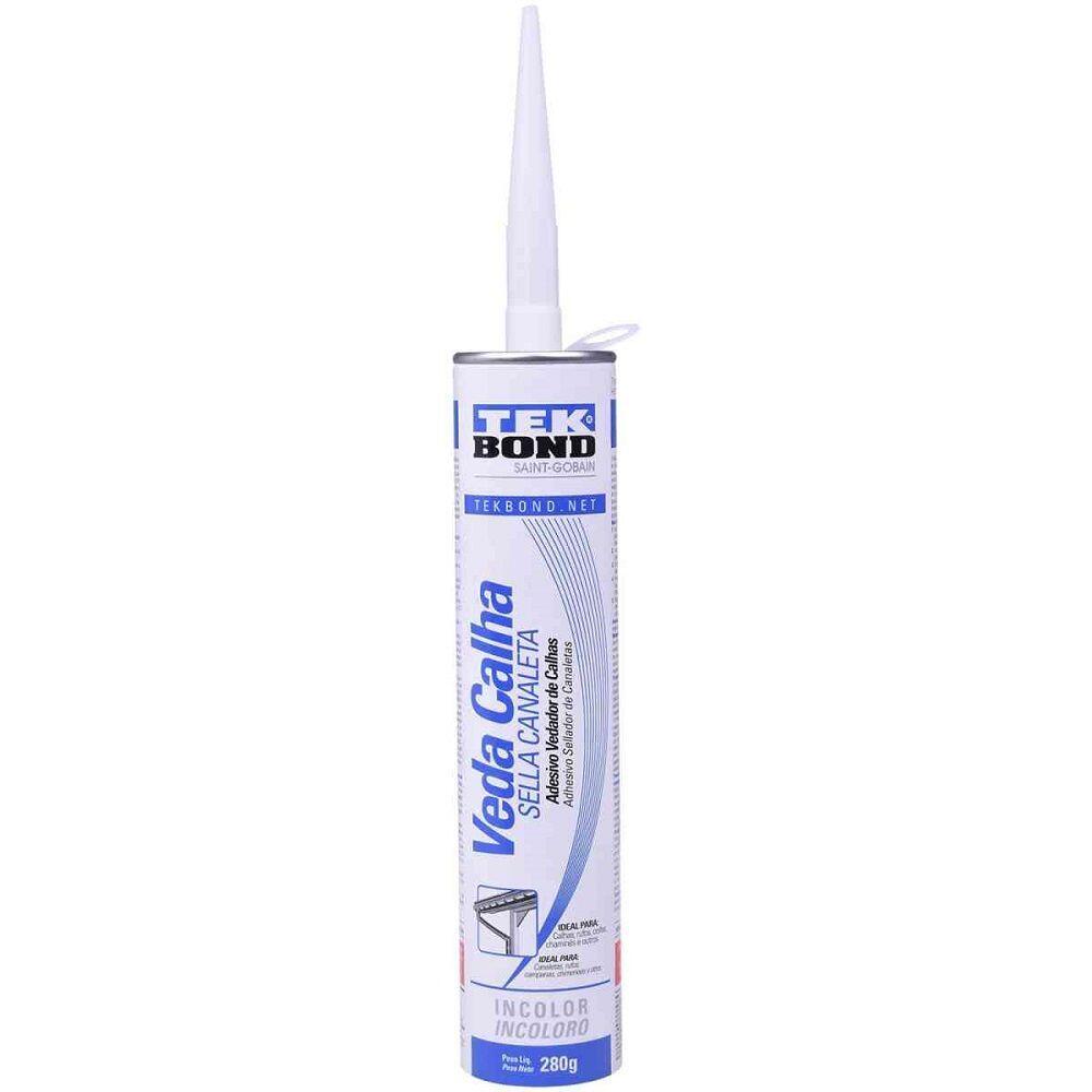 Adesivo Linha Veda Calha 280g Incolor Tekbond