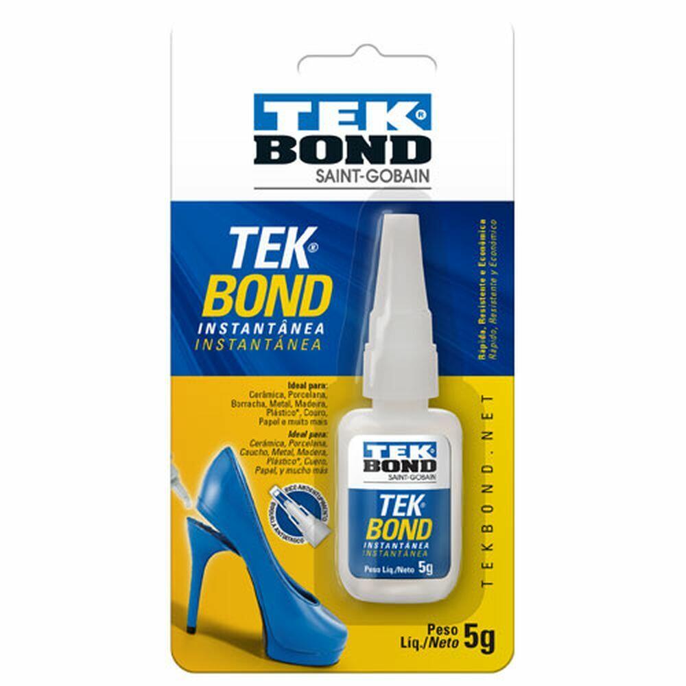 Adesivo Instantâneo Super Cola 5g Incolor Tekbond
