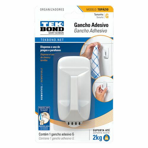 Gancho Adesivo Tekbond Topázio G Branco