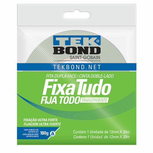 Fita Dupla Face Incolor 12mmx20m Tekbond