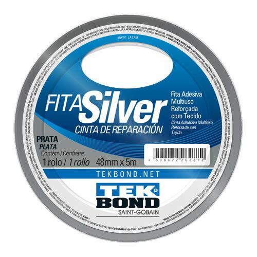 Fita Silver Tape Tekbond 4,8cmx5m