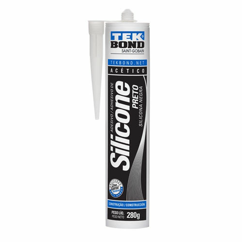 Silicone Acético Tekbond 280g Preto
