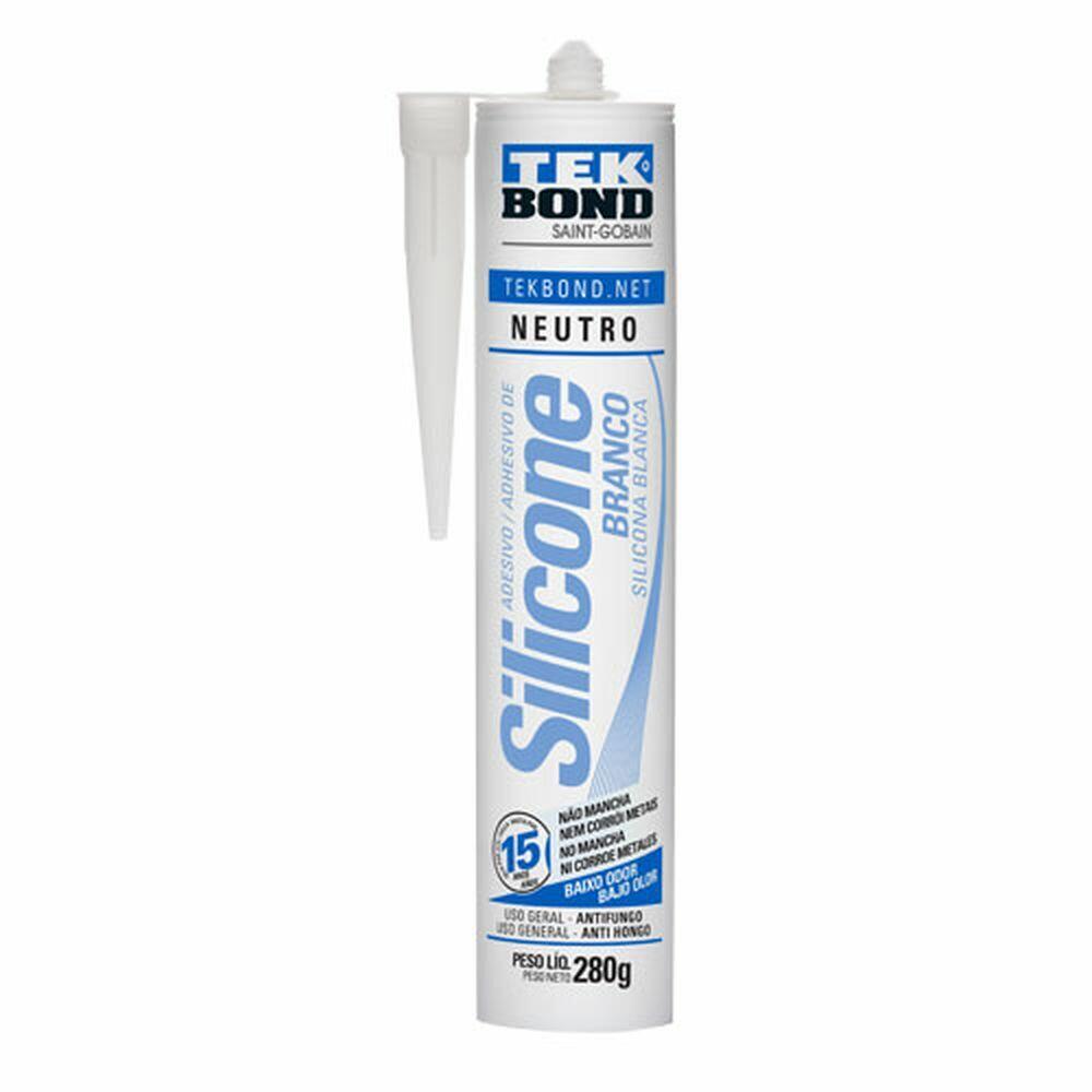 Silicone Neutro Tekbond 280g Branco