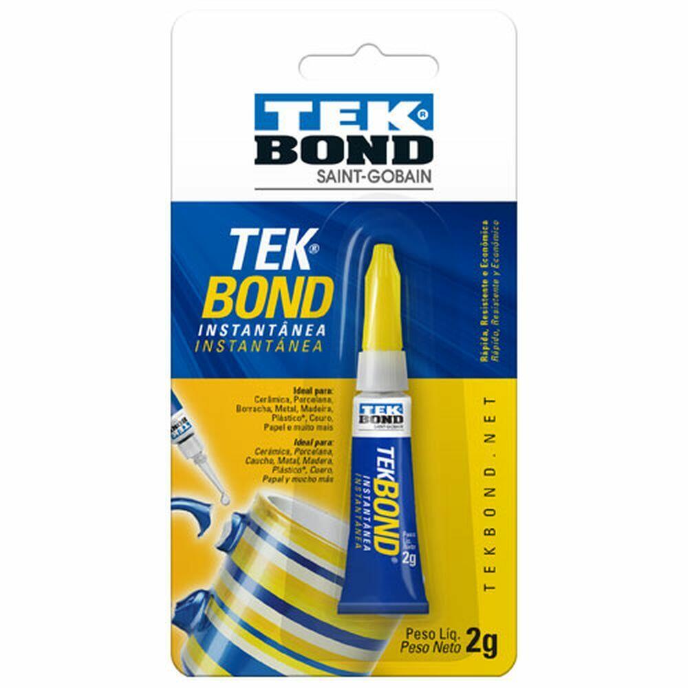 Adesivo Instantânea Super Cola 2g Incolor Tekbond